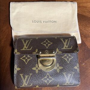 Louis Vuitton Brown and Gold Monogram wallet